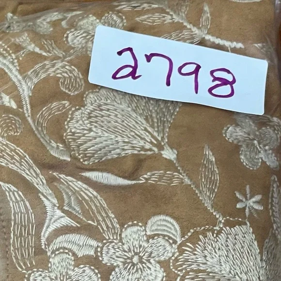 Savanna Jane Glory Days Embroidered Faux Suede Dress. Women’s size medium - Picture 11 of 11